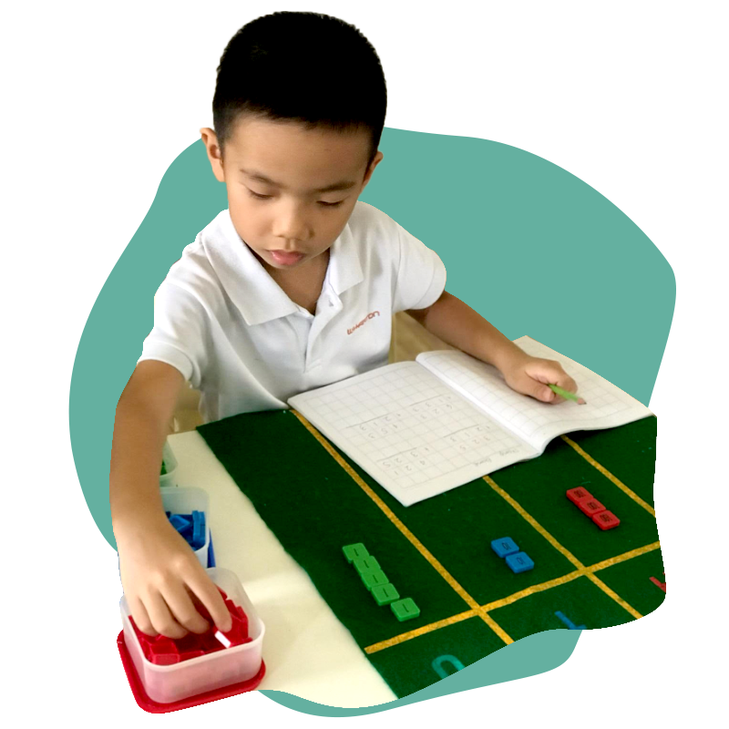 preschool montessori curriculum that involves playing with mathematical chips