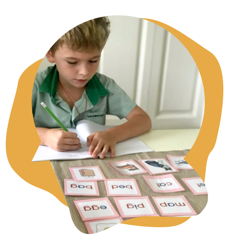 word recognition activity, preschool montessori